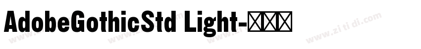 AdobeGothicStd Light字体转换